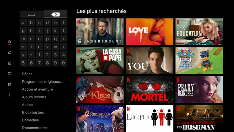 Découvrez l'interface Netflix sur Freebox Révolution